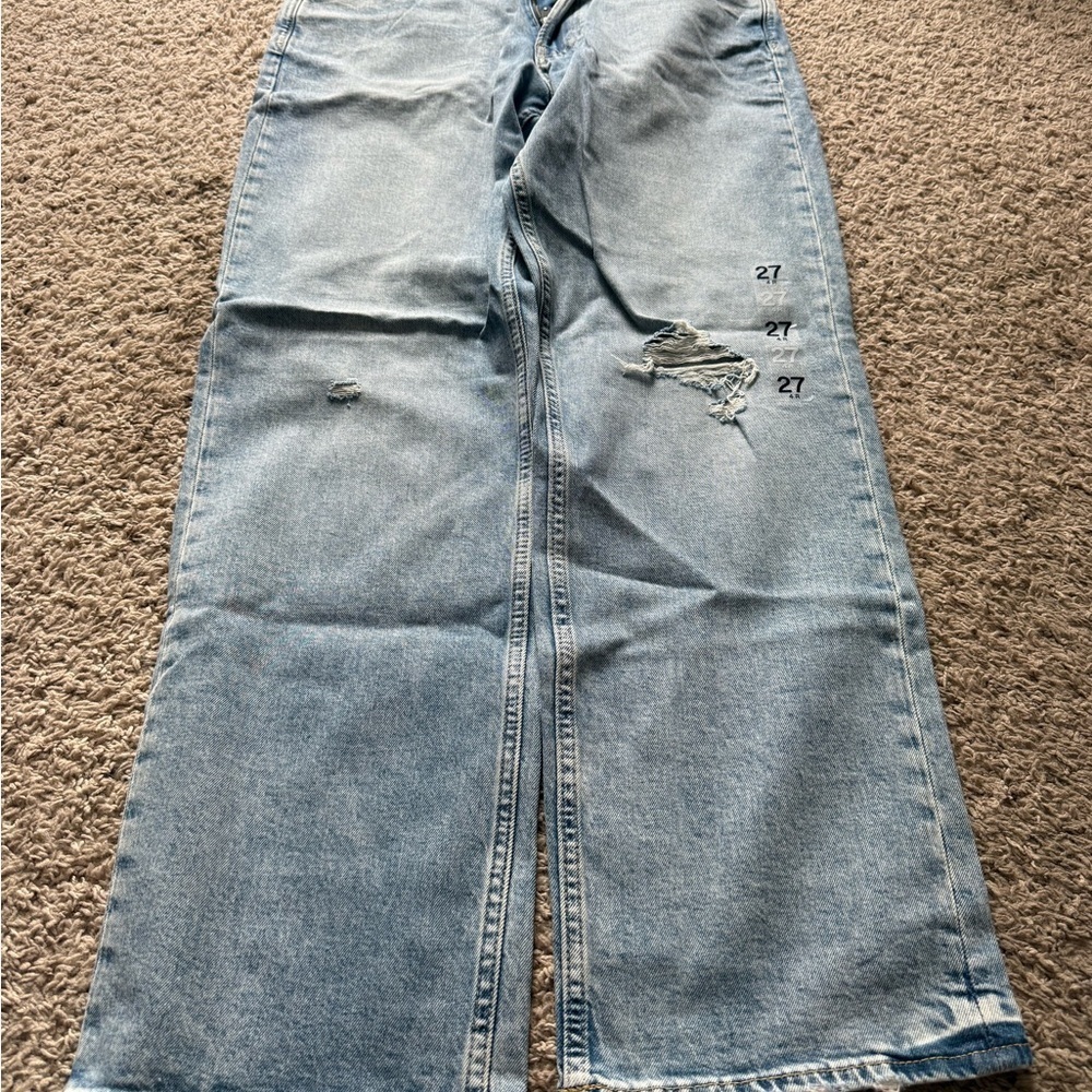GAP Light Blue High-Rise Loose Jeans